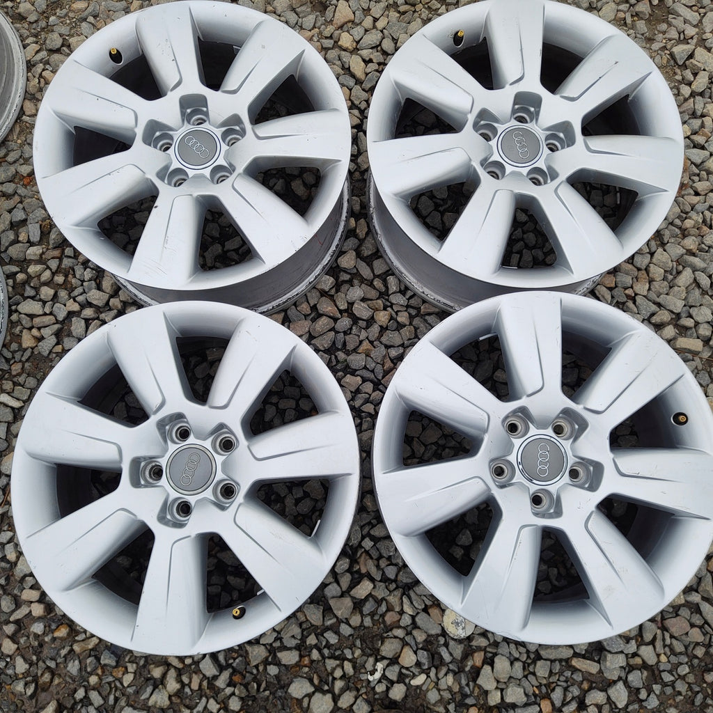 4x Alufelge 17 Zoll 7.0" 5x112 34ET Glanz Silber 4F0601025 Audi A6 A4 Rim Wheel