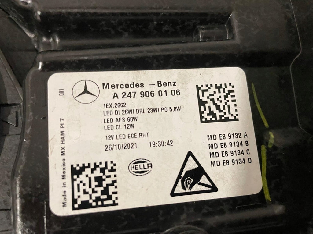 Frontscheinwerfer Mercedes-Benz Glb 2479060106 LED Links Scheinwerfer Headlight SCH2052575449yb