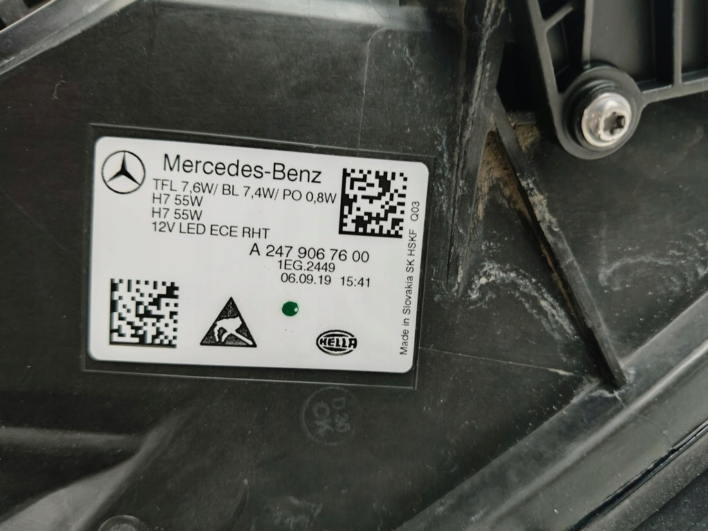 Frontscheinwerfer Mercedes-Benz W247 A2479067600 Rechts Scheinwerfer Headlight SCH6998652630zx