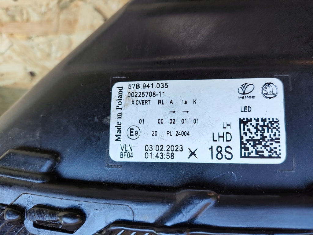 Frontscheinwerfer Skoda Karoq 57B941035B Links Scheinwerfer Headlight SCH4779426152bd