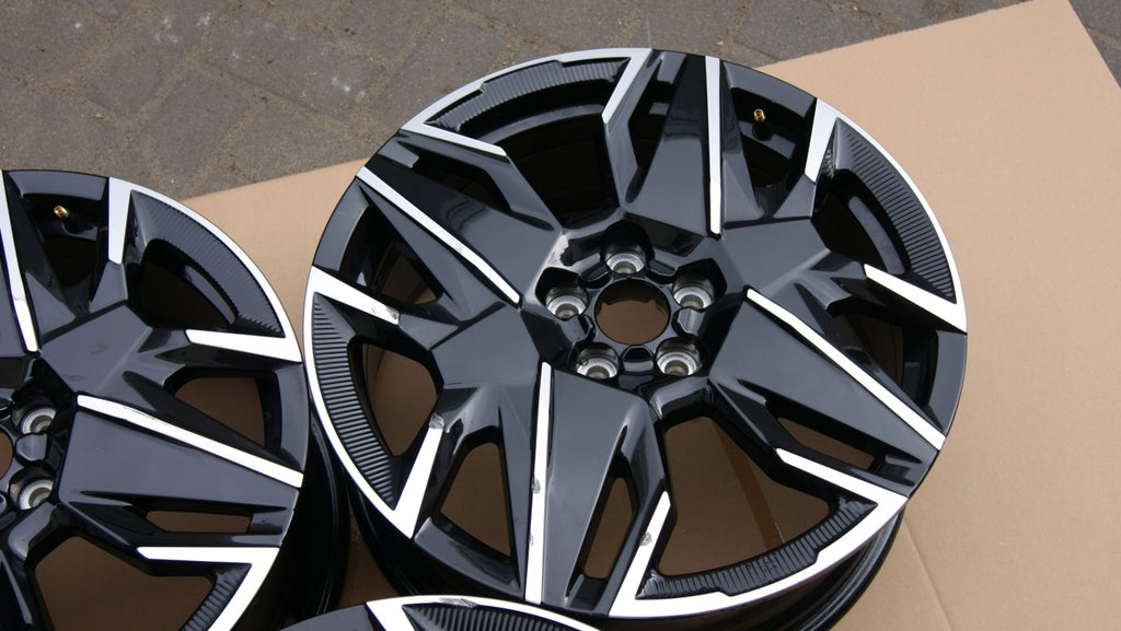 1x Alufelge 19 Zoll 7.5" 5x108 50ET Glanz Schwarz 9842668980 Peugeot Rim Wheel FEL4572635353aj