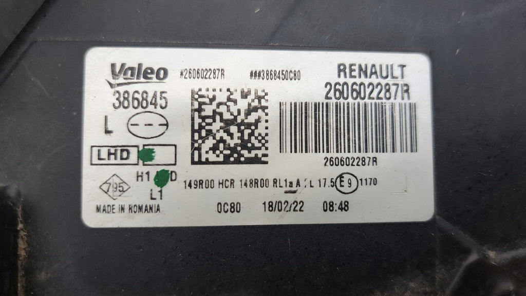 Frontscheinwerfer Dacia Duster 260602287R 260101613R Rechts oder Links