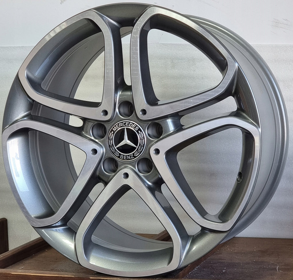 1x Alufelge 18 Zoll 9.5" 5x112 48ET Glanz Graphit A2184012402 Mercedes-Benz Cls