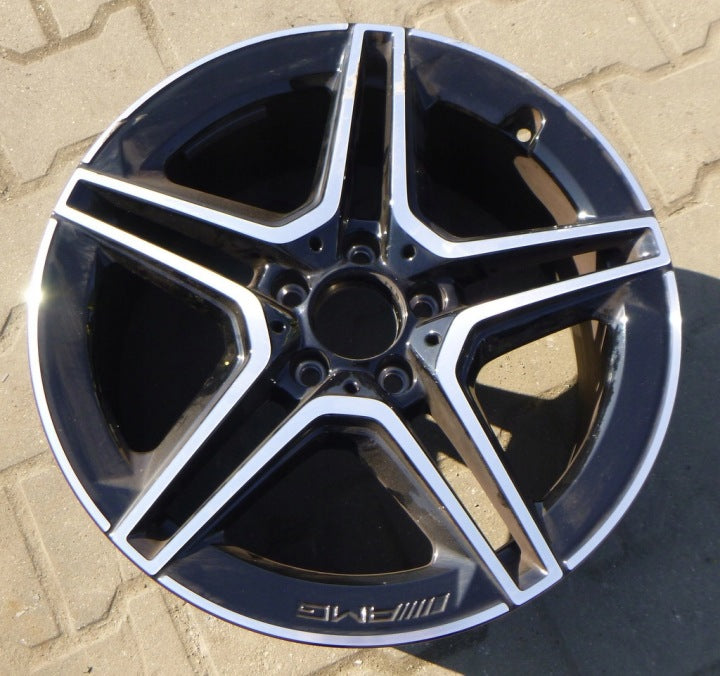 1x Alufelge 18 Zoll 7.5" 5x112 49ET Glanz Schwarz A1774011500 Mercedes-Benz FEL7597131940hi