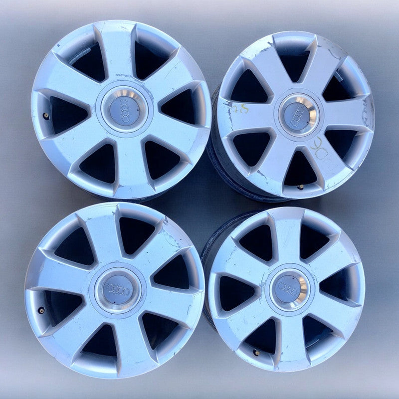 4x Alufelge 17 Zoll 7.5" 5x112 45ET Silber 8H0601025A Audi Rim Wheel