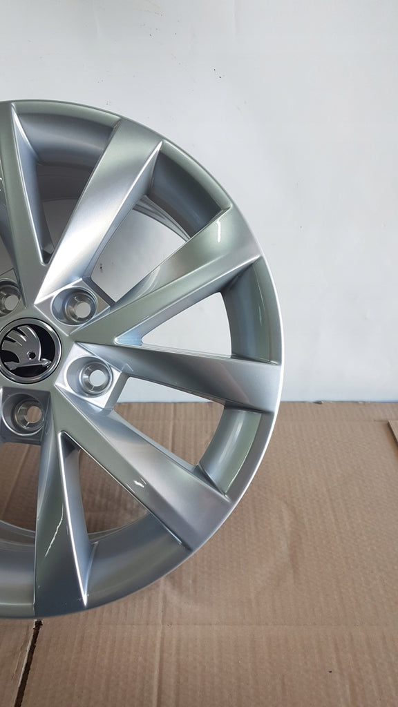 1x Alufelge 16 Zoll 6.5" 5x112 46ET 5E0601025BJ Skoda Octavia Iii Rim Wheel FEL2243265704rr