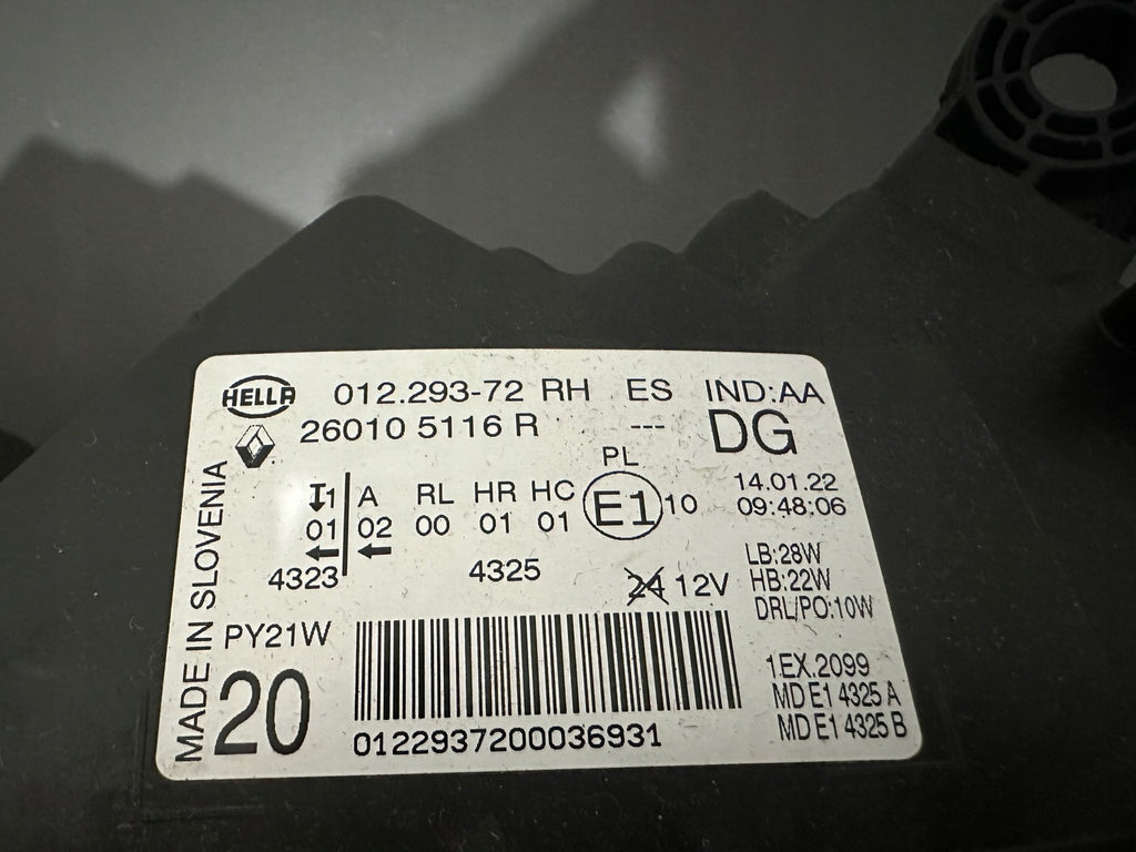 Frontscheinwerfer Renault Scenic 260105116R Full LED Rechts Headlight SCH4893288426zt