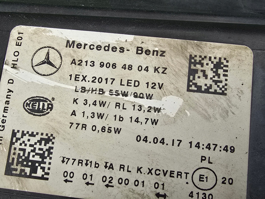 Frontscheinwerfer Mercedes-Benz W213 A2139064804KZ Rechts Scheinwerfer Headlight SCH4275312045jg
