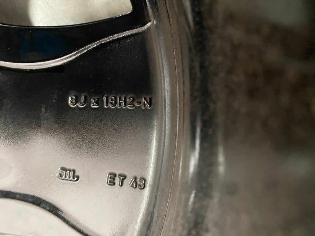1x Alufelge 18 Zoll 8.0" 5x112 43ET Glanz Schwarz A2134013700 Mercedes-Benz W213