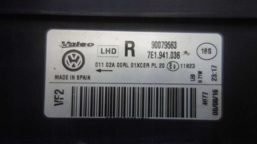 Frontscheinwerfer VW Transporter 7E1941036A Full LED Rechts Headlight