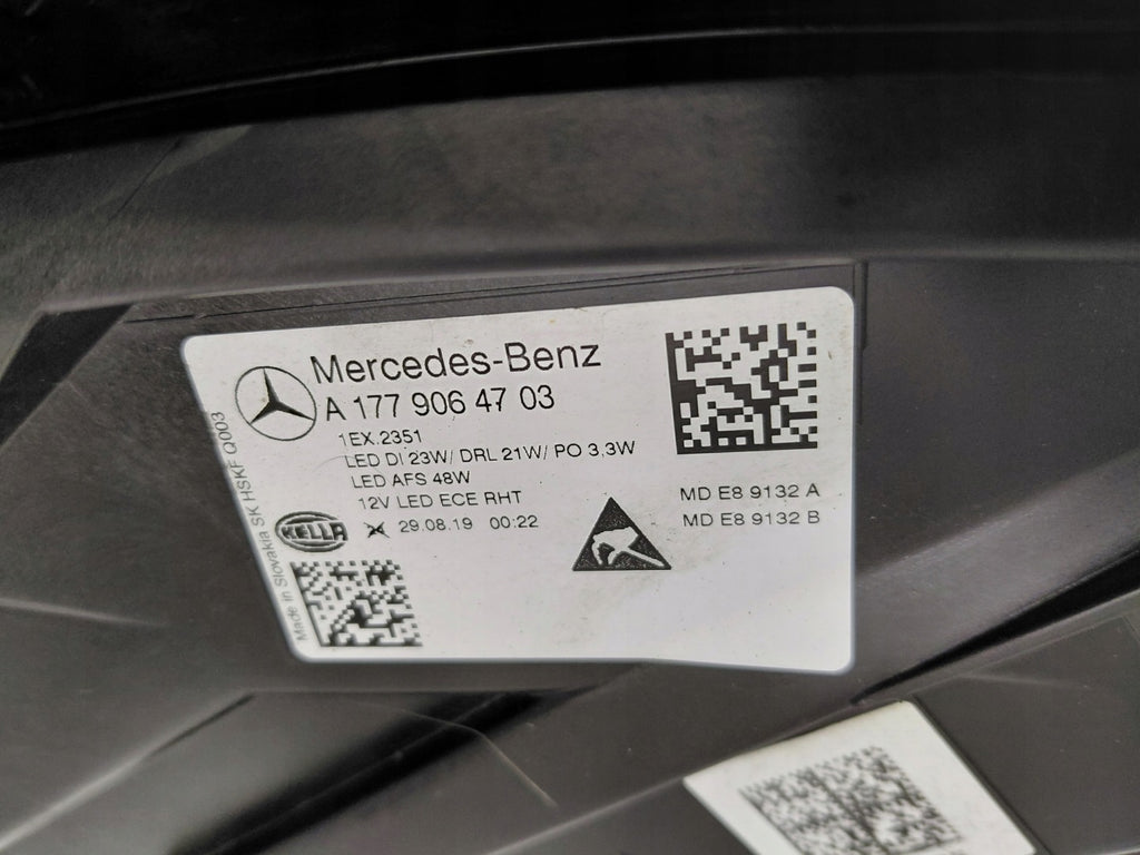 Frontscheinwerfer Mercedes-Benz W177 A1779064703 Full LED Links Headlight SCH9739670099lm