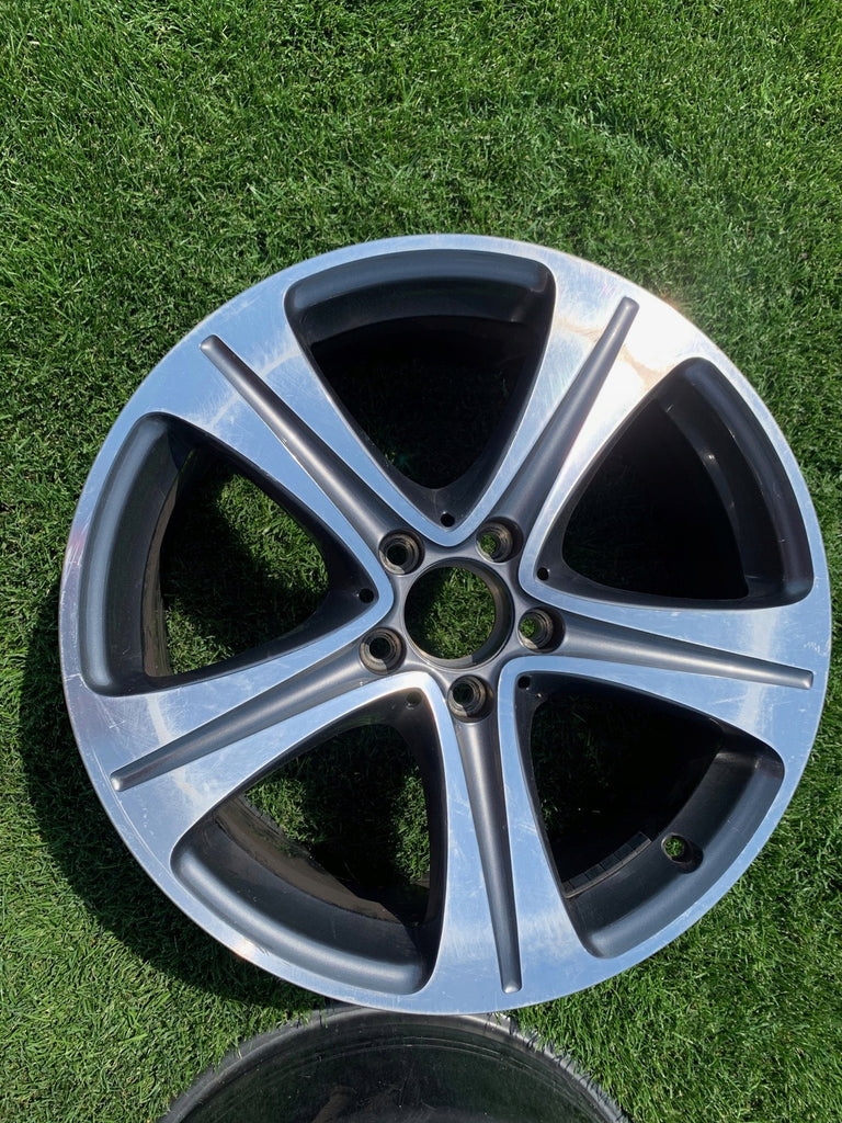 1x Alufelge 18 Zoll 8.0" 5x112 43ET Glanz Silber A2134011400 Mercedes-Benz