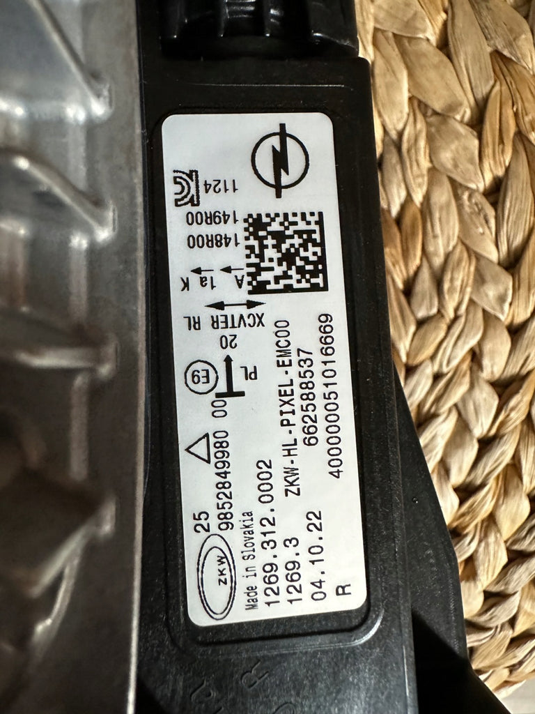 Frontscheinwerfer Opel Astra L 9852849980 LED Rechts Scheinwerfer Headlight SCH6119267375fp