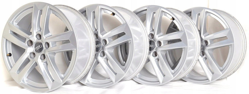 4x Alufelge 17 Zoll 7.0" 5x112 42ET Glanz Silber 8W0601025 Audi A4 B8 Rim Wheel FEL8840546235zk