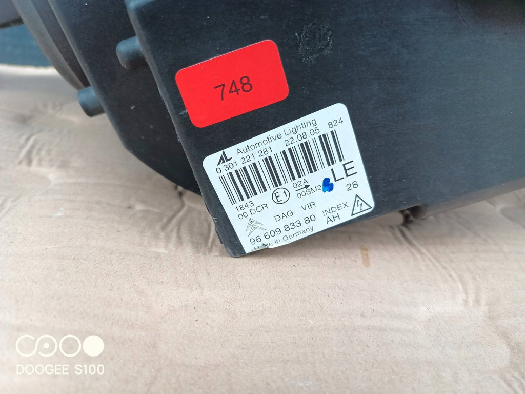 Frontscheinwerfer Citroën C6 0301221281 9660983380 Xenon Links Headlight