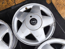 Laden Sie das Bild in den Galerie-Viewer, 4x Alufelge 15 Zoll 6.0" 4x100 49ET Silber Opel Kadett Vectra Meriva Rim Wheel FEL7786813477mm