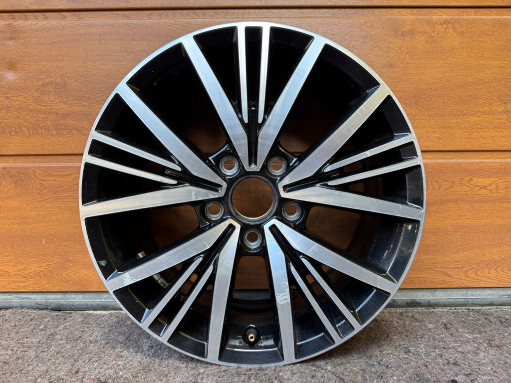 1x Alufelge 16 Zoll 6.5" 5x112 46ET Glanz Schwarz 5G0601025CD VW Golf Vii FEL8665071467vc