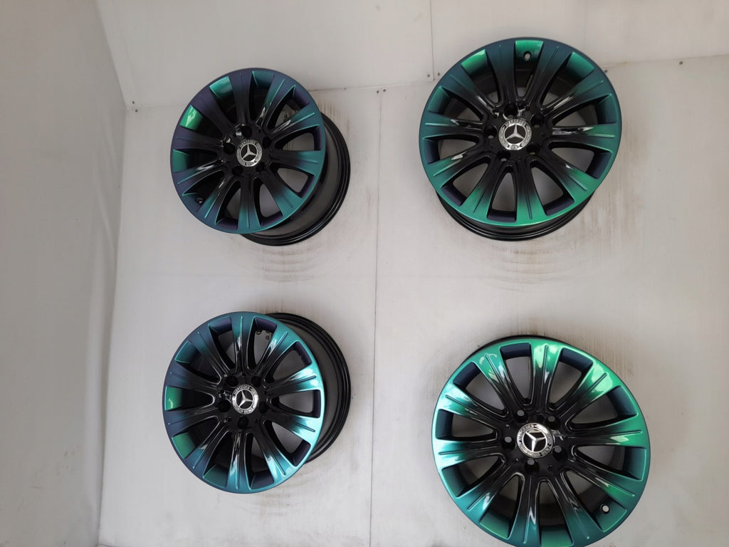 1x Alufelge 16 Zoll 8.0" 5x112 46ET Glanz Schwarz A2124015802 Mercedes-Benz FEL3208859832ij