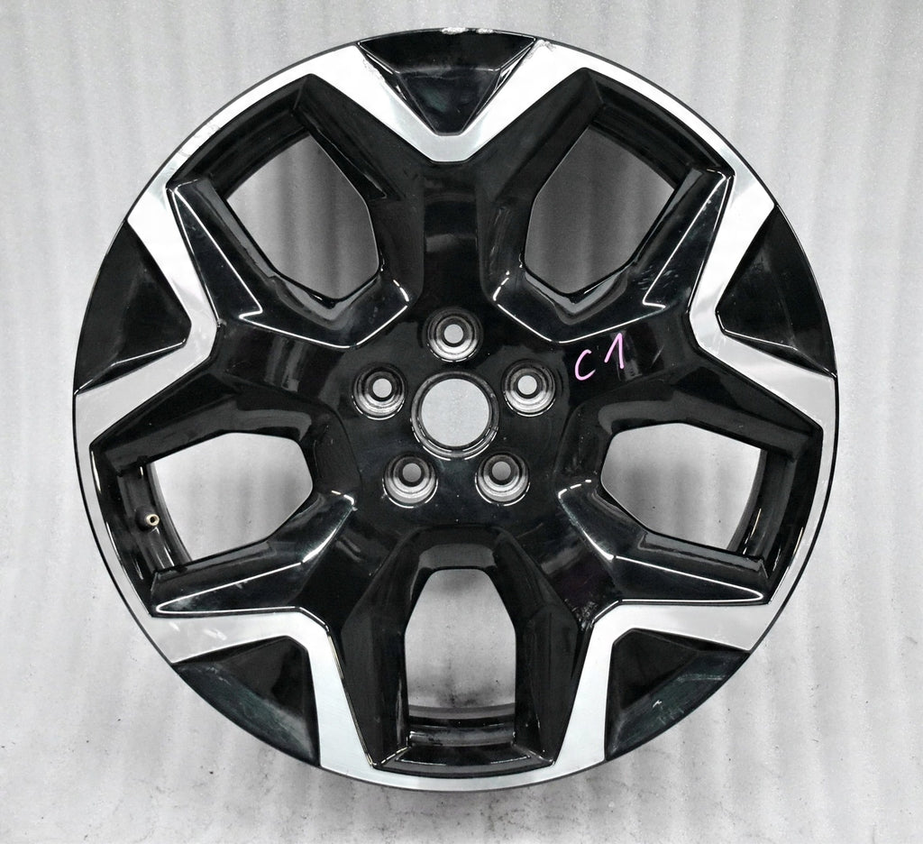 1x Alufelge 19 Zoll 7.0" 5x108 38ET Glanz Schwarz 9839910080 Peugeot 3008