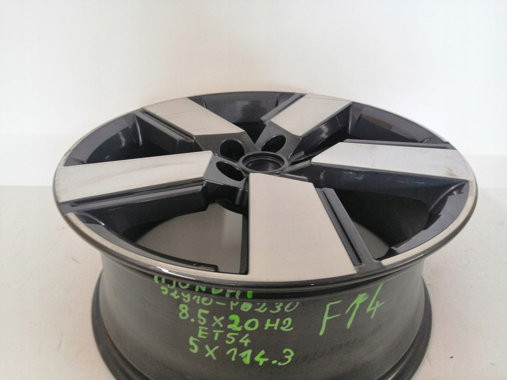 1x Alufelge 20 Zoll 8.5" 5x114.3 54ET 52910P6230 Hyundai Santa I Fe Rim Wheel FEL6888629586nh