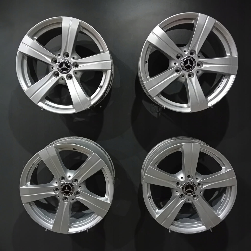 4x Alufelge 17 Zoll 7.0" 5x112 44 5ET Silber Mercedes-Benz W206 Rim Wheel FEL5544292051jx