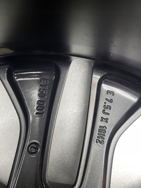 1x Alufelge 18 Zoll 7.5" 5x108 50ET Matt Schwarz LV4C-1007-M2A Ford Kuga Iii FEL2130611642qd