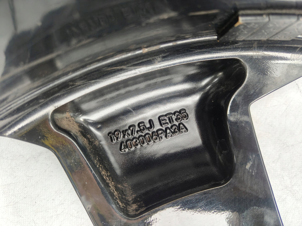 1x Alufelge 19 Zoll 7.5" 5x114.3 35ET Glanz Schwarz 403006PA3A Nissan Juke FEL6512908722qg