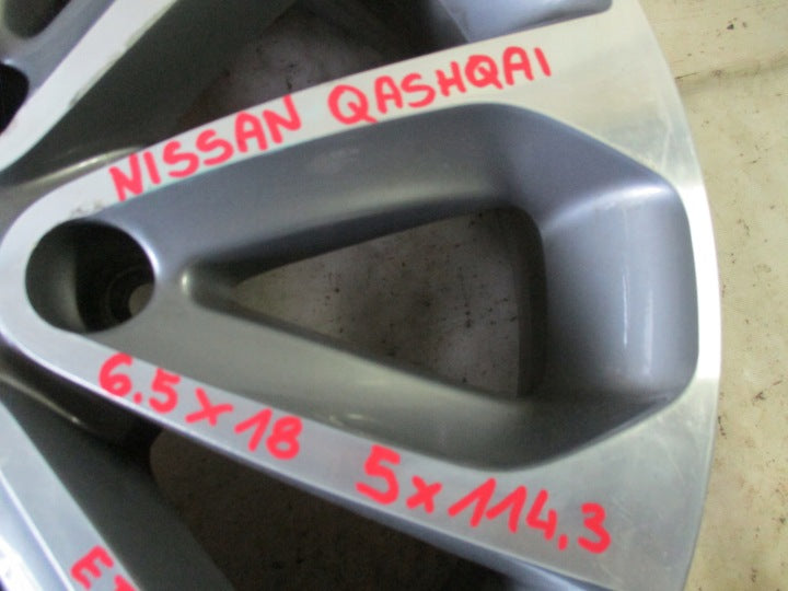 1x Alufelge 18 Zoll 6.5" 5x114.3 Nissan Qashqai Rim Wheel FEL4030953406tq