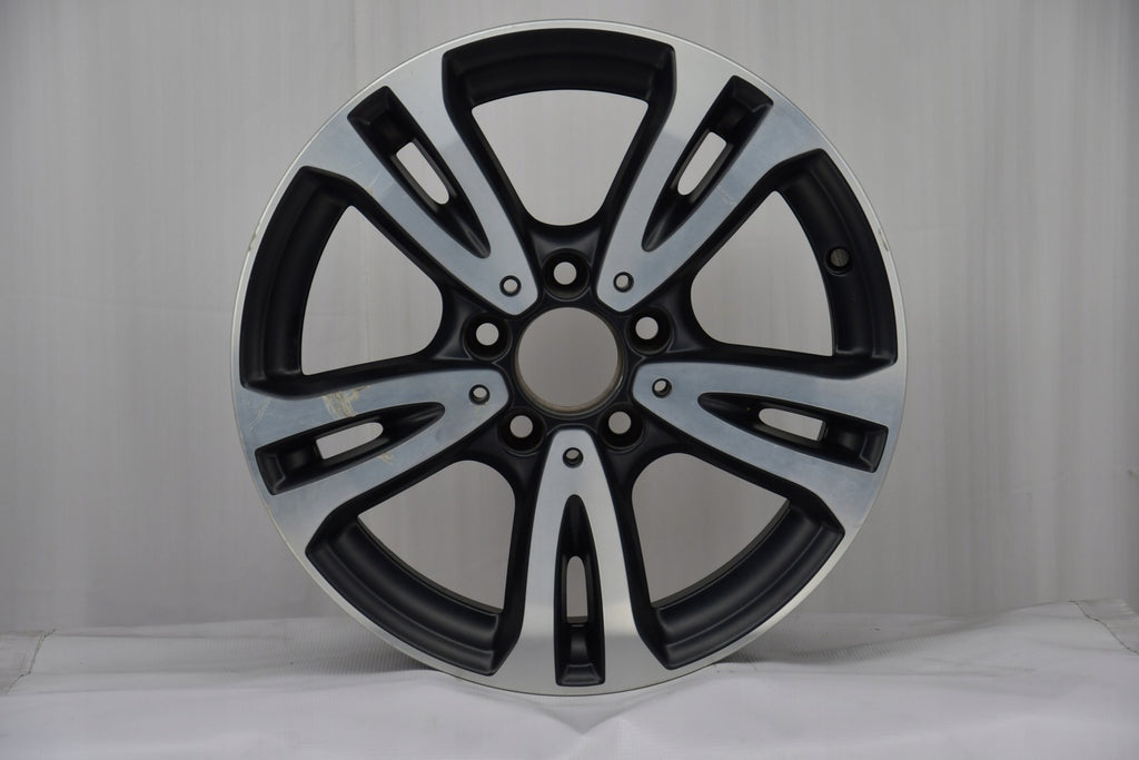 1x Alufelge 16 Zoll 6.5" 5x112 49ET Matt Schwarz A2464010000 Mercedes-Benz