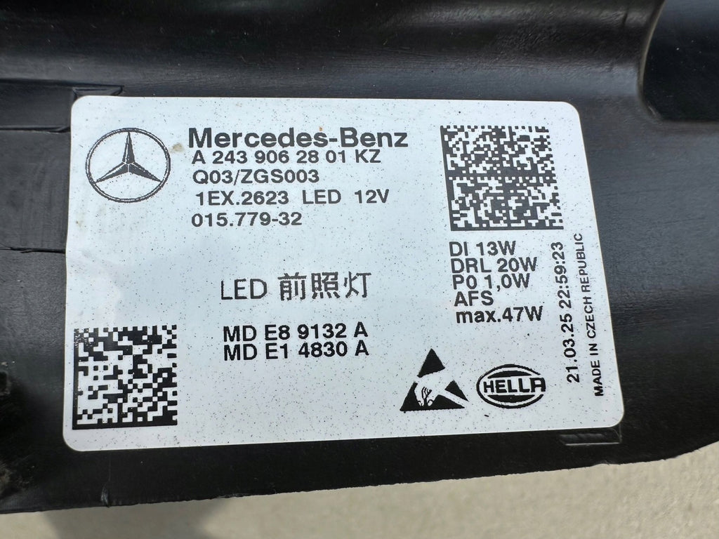 Frontscheinwerfer Mercedes-Benz Eqa A2439062801 Rechts Scheinwerfer Headlight SCH5640658784zl