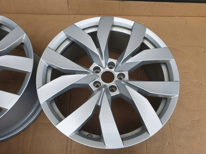 4x Alufelge 20 Zoll 9.0" 5x112 33ET Glanz Silber 760601025 VW Touareg Rim Wheel FEL3885024077dh