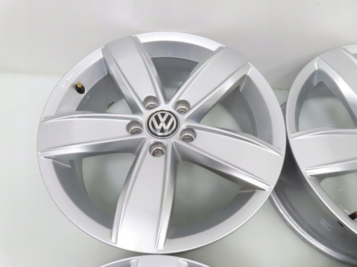 4x Alufelge 17 Zoll 6.5" 5x112 41ET Glanz Silber 3G0071497B VW Tiguan Golf I FEL7072206911fr