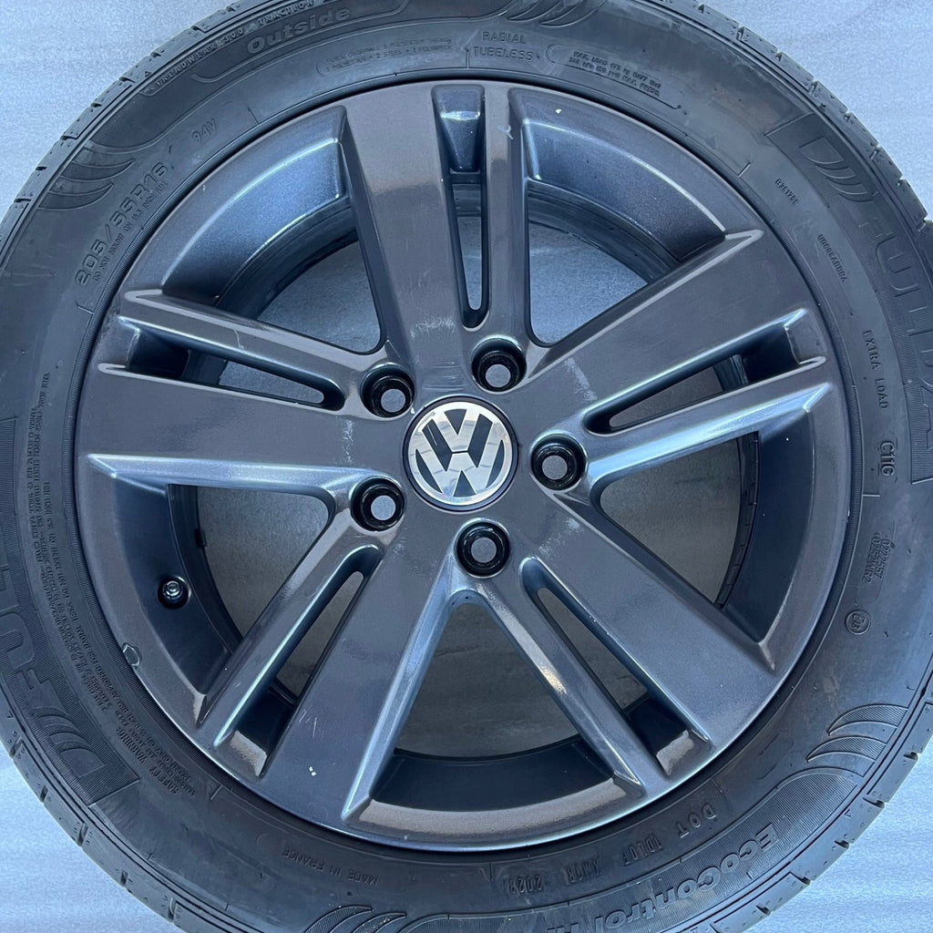 4x Alufelge 17 Zoll 6.5" 5x112 38ET 5K0601025AH VW Touran Golf New Beetle FEL4451887996vt