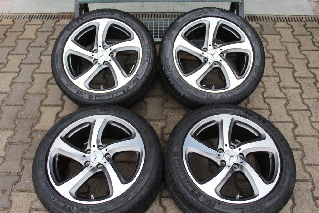 4x Alufelge 18 Zoll 8.0" 5x112 43ET Glanz Schwarz A2134013200 Mercedes-Benz W213 FEL3155337267ml