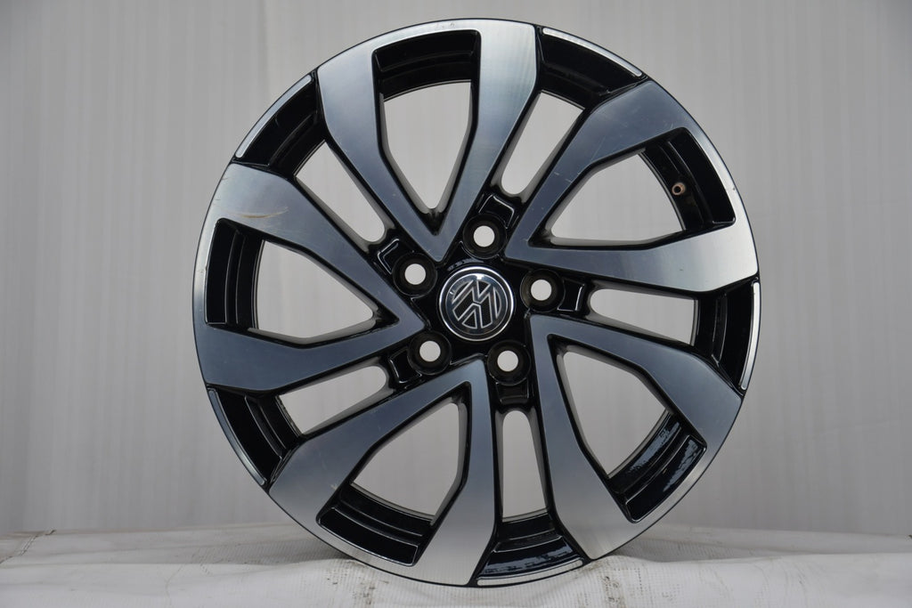 4x Alufelge 16 Zoll 7.0" 5x112 48ET Glanz Schwarz 5H0601025AC VW Golf Viii FEL7522169757nf