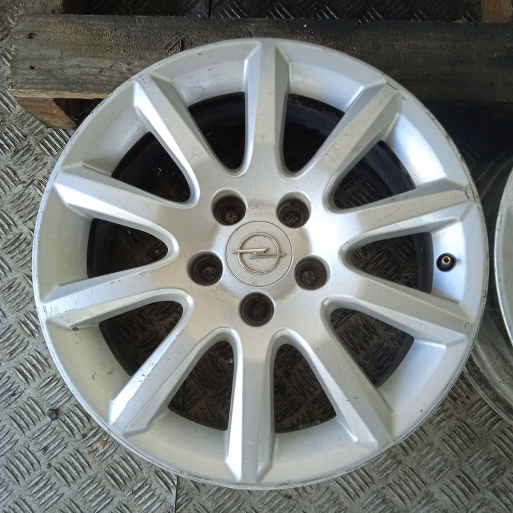 4x Alufelge 16 Zoll 6.5" 5x110 Glanz Silber Opel Astra H Rim Wheel FEL3277396797sy