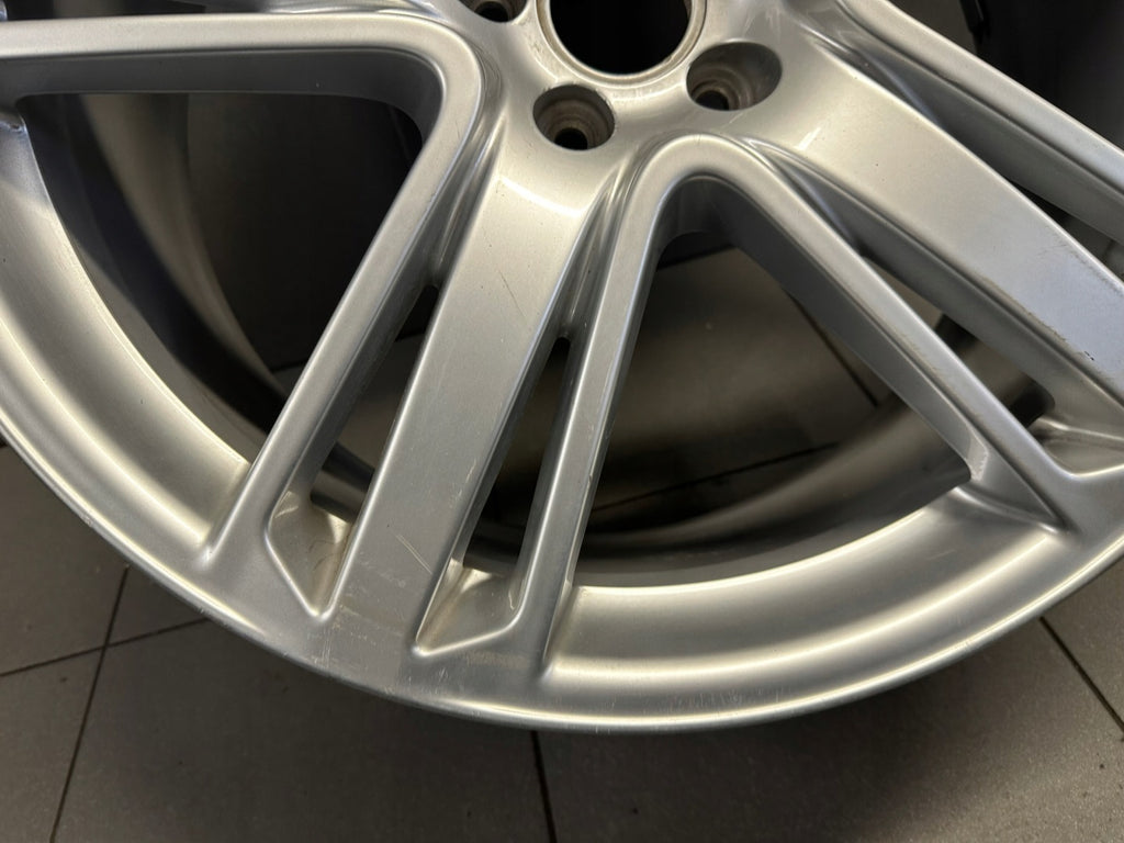1x Alufelge 21 Zoll 9.0" 5x112 35ET Matt Silber 4H0601025AJ Audi A8 Rim Wheel FEL6368869486ex