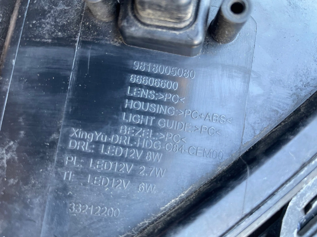 Frontscheinwerfer Citroën C5 Aircross 9818005180 LED Rechts oder Links