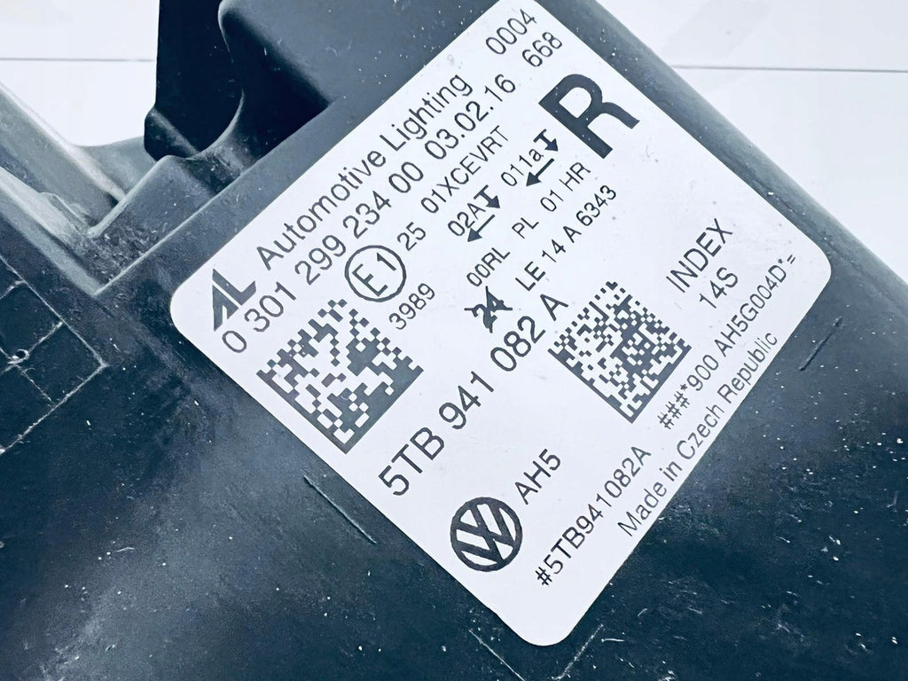 Frontscheinwerfer VW Touran 5TB941082 LED Rechts Scheinwerfer Headlight