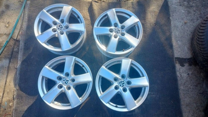 4x Alufelge 15 Zoll 6.0" 5x112 43ET KBA48449 VW Golf VII I Rim Wheel FEL9534726480lb