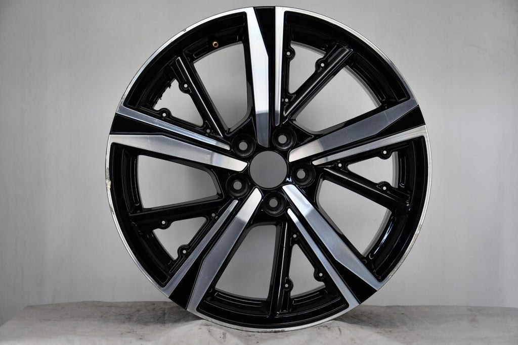1x Alufelge 18 Zoll 8.0" 5x108 48ET Glanz Schwarz 9835058180 Peugeot Rim Wheel FEL9619501889md