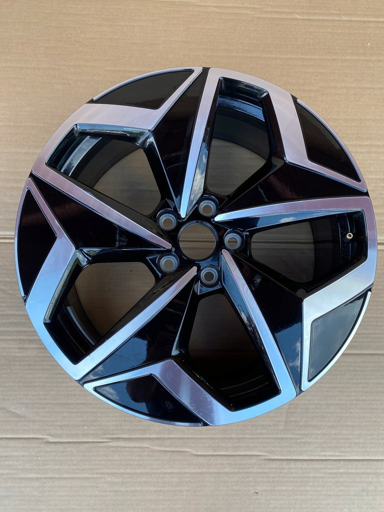 1x Alufelge 19 Zoll 7.5" 5x112 50ET Glanz Schwarz 10A601025 Vw Rim Wheel FEL3728872083ed