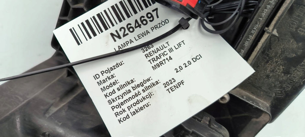 Frontscheinwerfer Renault Trafic III 260601790R Links Scheinwerfer Headlight SCH5655407784ie