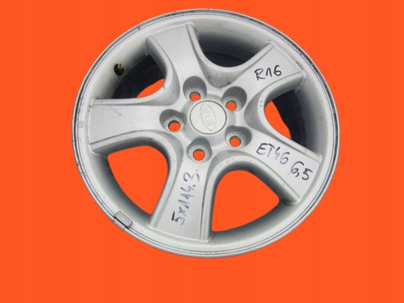 1x Alufelge 16 Zoll 6.5" 5x114.3 46ET Kia Sportage Ii Rim Wheel FEL3980756500zh