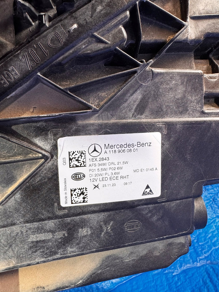 Frontscheinwerfer Mercedes-Benz Cla A1189060801 Rechts Scheinwerfer Headlight SCH3396157850dj