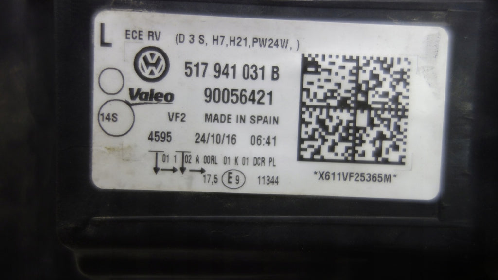 Frontscheinwerfer VW Golf VII Sportsvan 517941031B Xenon Links Headlight SCH6955246962ia