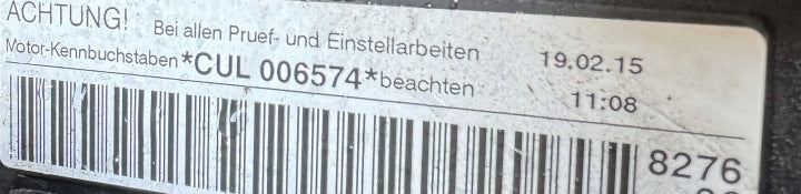 Motor Audi VW Q3 I CUL 2.0 TFSI 114TKm Benzin Engine Komplett MOT5282340966jz