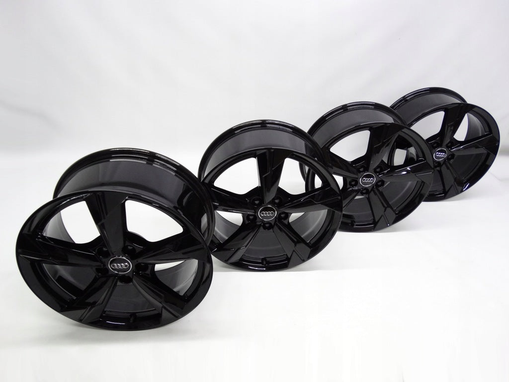 4x Alufelge 18 Zoll 8.0" 5x112 39ET Glanz Schwarz 4K0601025 Audi A6 C8 Rim Wheel FEL6723484819ae