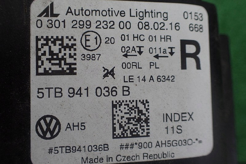 Frontscheinwerfer VW Touran 5TB941036B LED Rechts Scheinwerfer Headlight