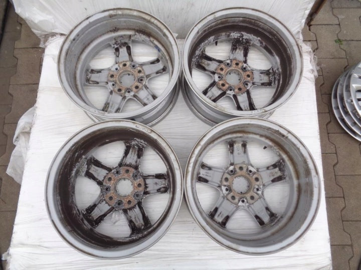 4x Alufelge 16 Zoll 7.0" 5x120 44ET Silber 6775619 BMW E88 E81 E91 E90 E82 E87 FEL9478257573jg